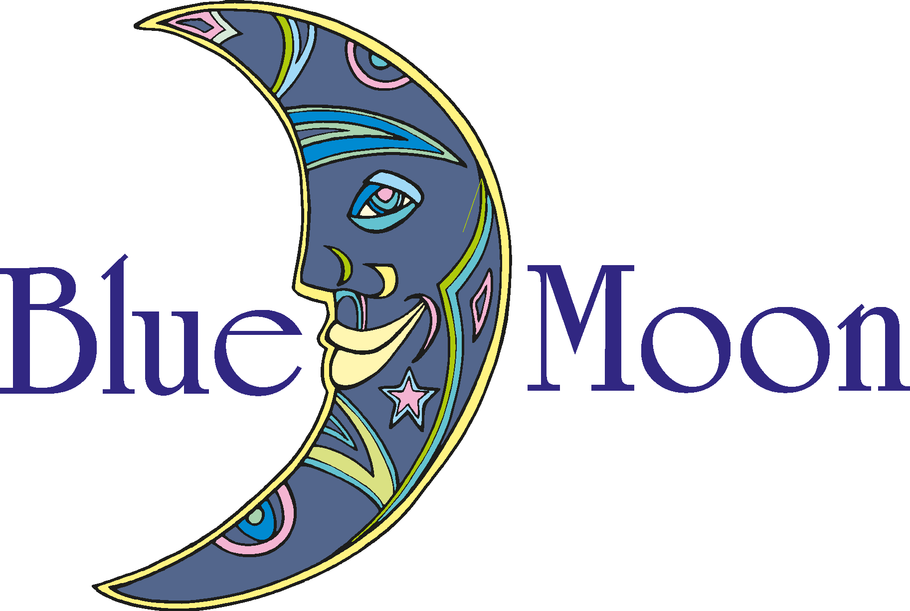 Blue Moon New Logo Vector Logo